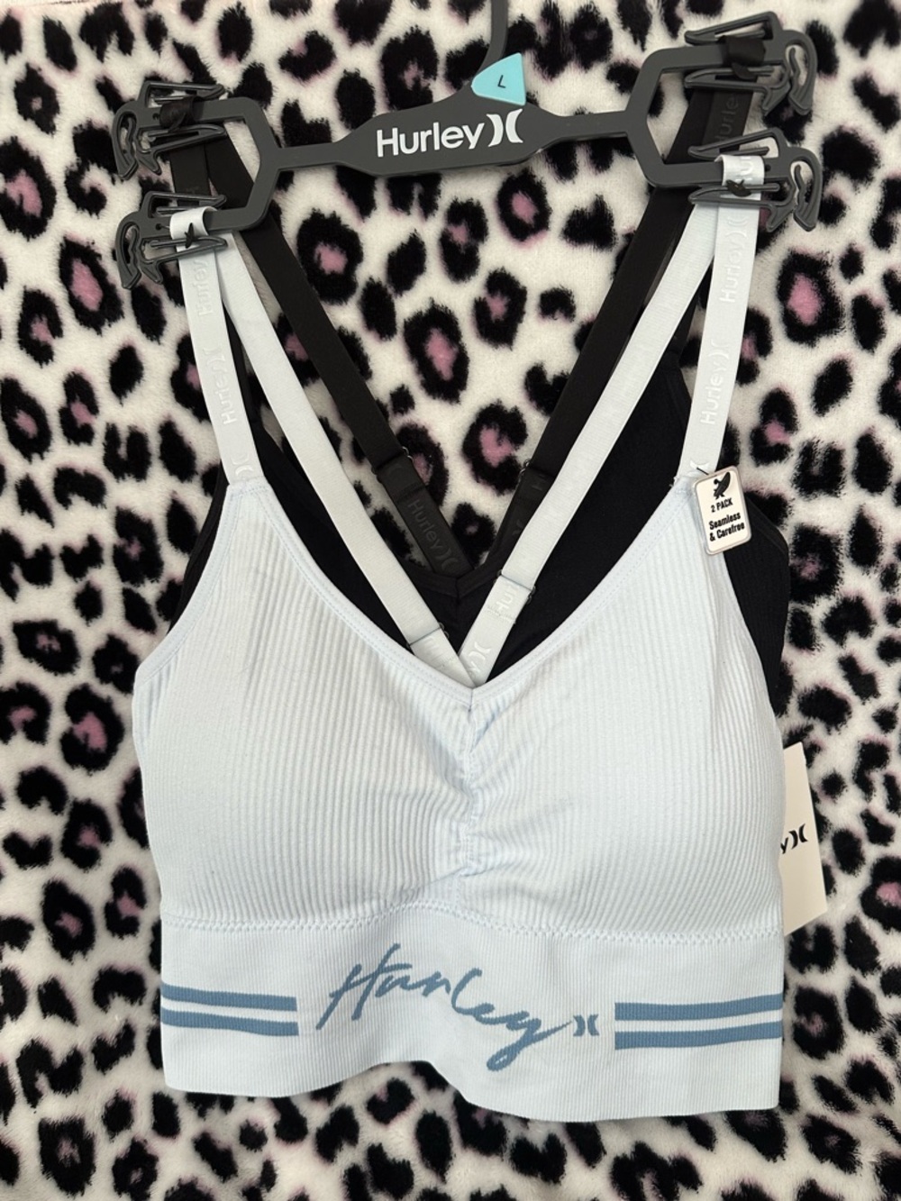 Hurley Seamless & Carefree Bralette Bundle New L